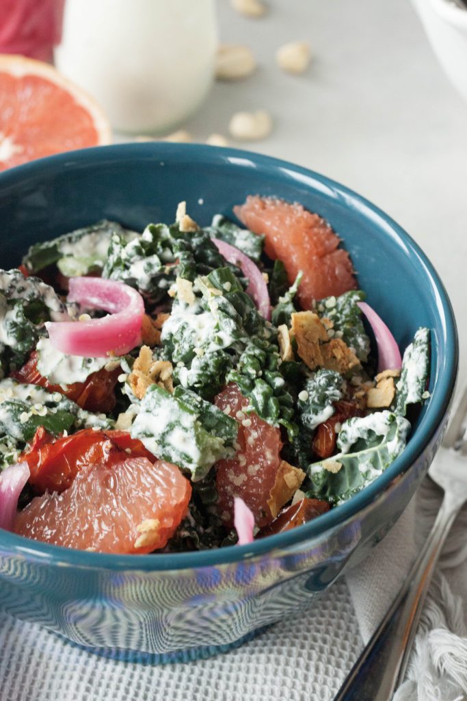 A Whisk and Two Wands, Creamy Kale Salad