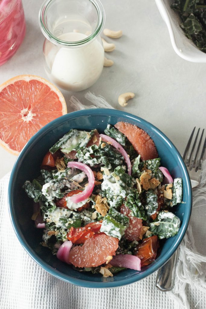 A Whisk and Two Wands, Creamy Kale Salad