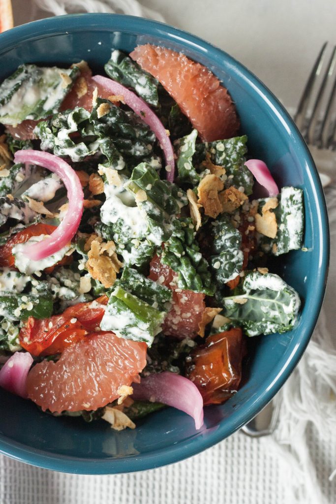 A Whisk and Two Wands, Creamy Kale Salad