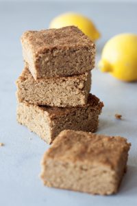 A Whisk and Two Wands, Grain Free Lemon Blondies and Lemon Blondie Blueberry Trifle (vegan, gluten free)