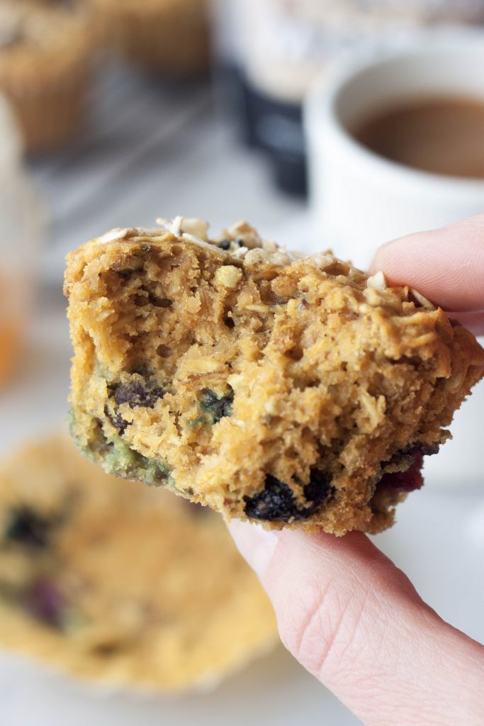 Lemon Blueberry Muesli Muffins, A Whisk and Two Wands