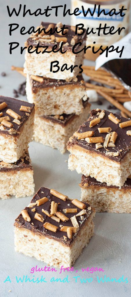 A Whisk and Two Wands, WhatTheWhat Peanut Butter Pretzel Crispy Bars