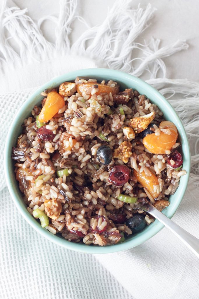 Fruity Forage Wild Rice Salad, A Whisk and Two Wands