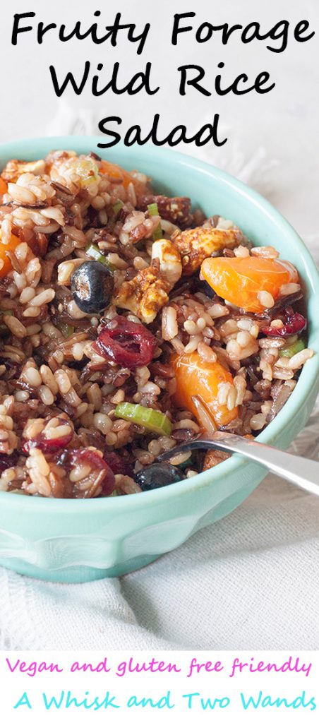 Fruity Forage Wild Rice Salad, A Whisk and Two Wands