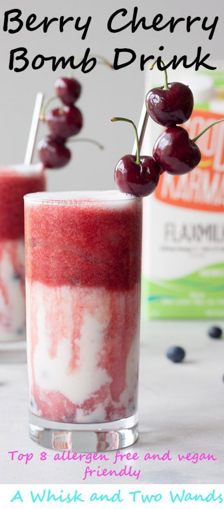 Berry Cherry Bomb Drink, A Whisk and Two Wands