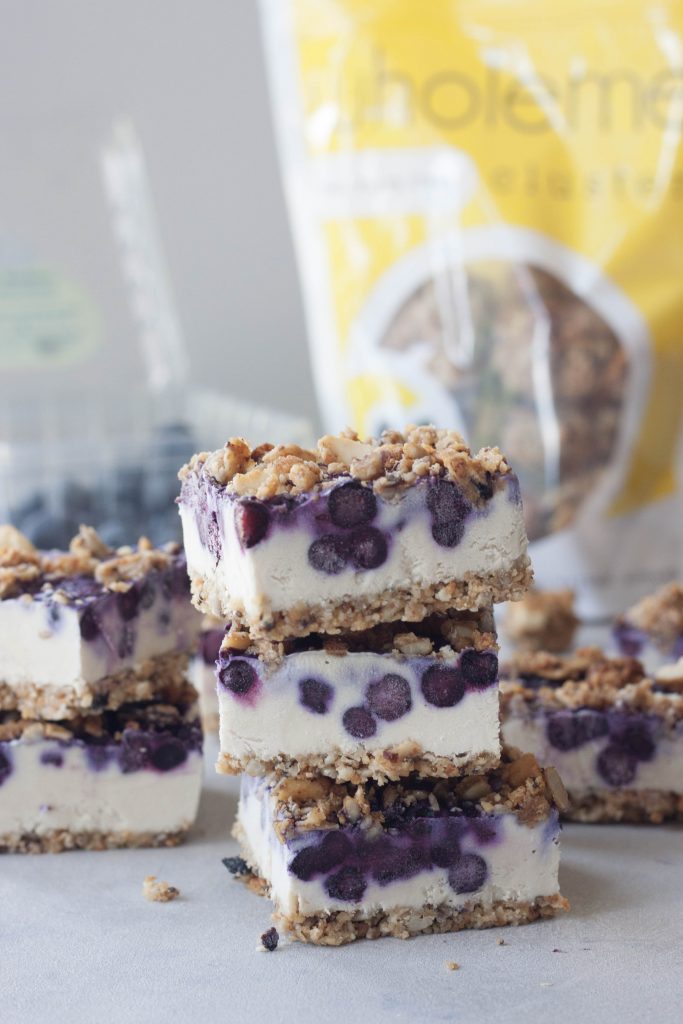 No Bake Blueberry Cheesecake Crumble Bars, A Whisk and Two Wands