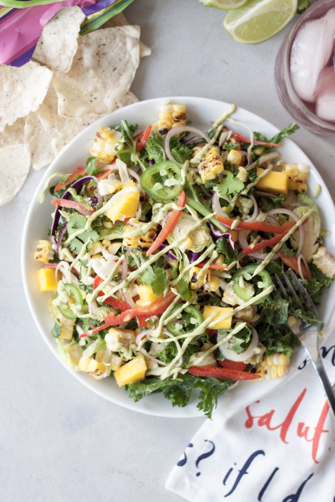 Sweet and Spicy Roasted Corn Summer Salad, A Whisk and Two Wands