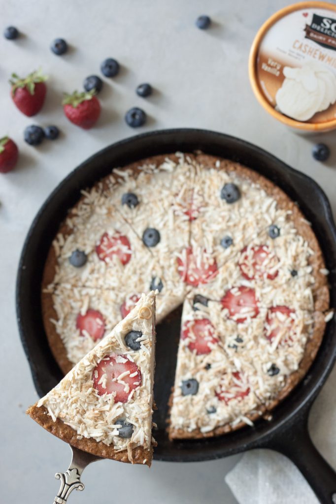 Cast Iron Ice Cream Cookie Pizza, A Whisk and Two Wands