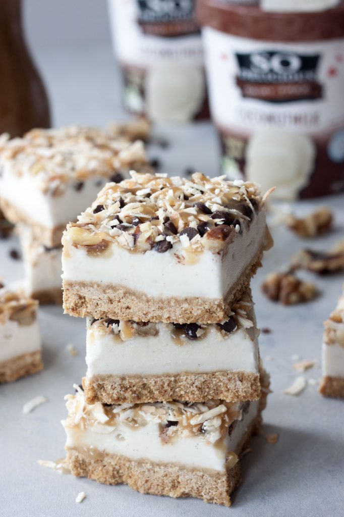 Seven Layer Coconut Ice Cream Bars, A Whisk and Two Wands