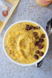 24K Magic Smoothie Bowl, A Whisk and Two Wands