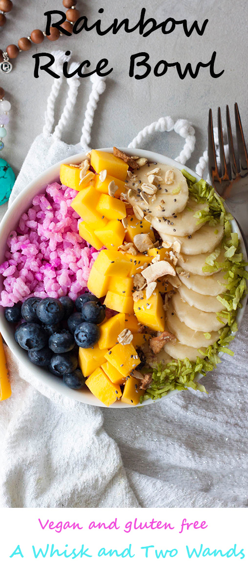 Rainbow Rice Bowl, A Whisk and Two Wands