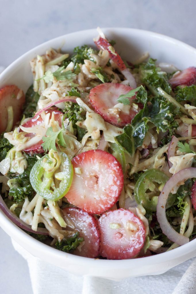 Sweet and Spicy Strawberry Super Slaw, A Whisk and Two Wands