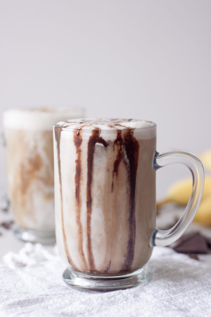 Iced Nana Mocha, A Whisk and Two Wands