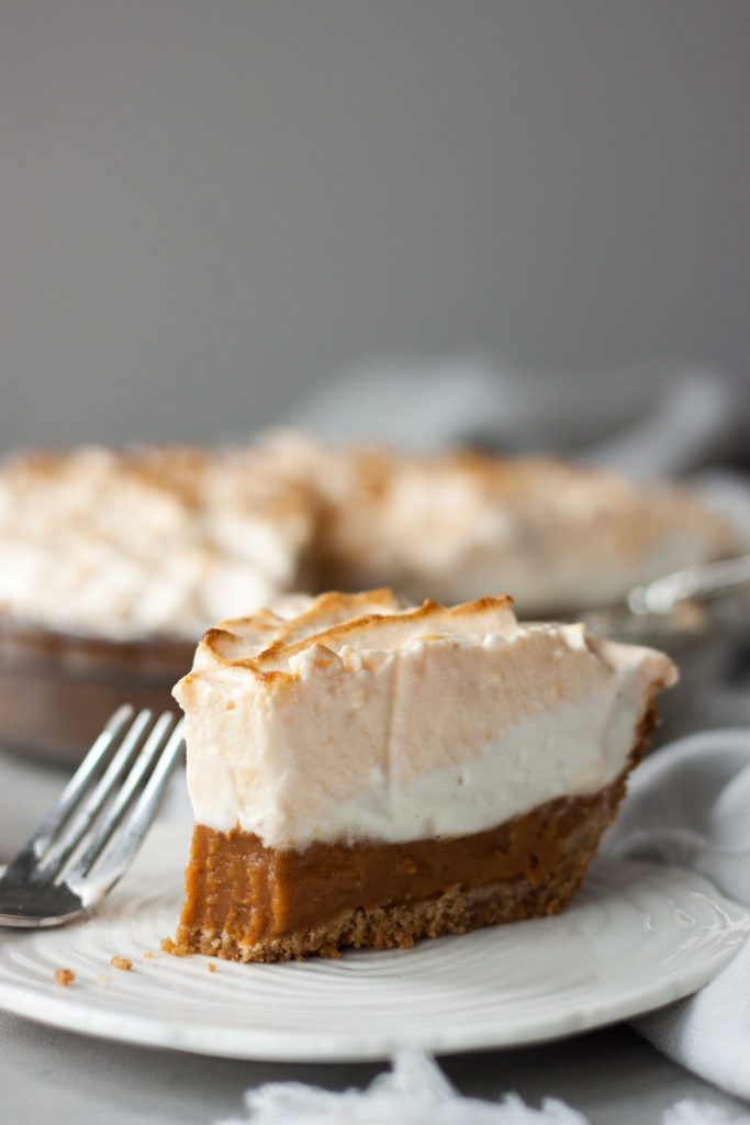 Vegan Marshmallow Meringue Pumpkin Pie