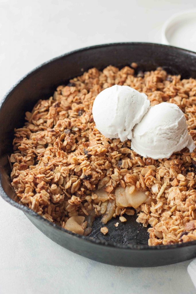 Cast Iron Apple Crisp