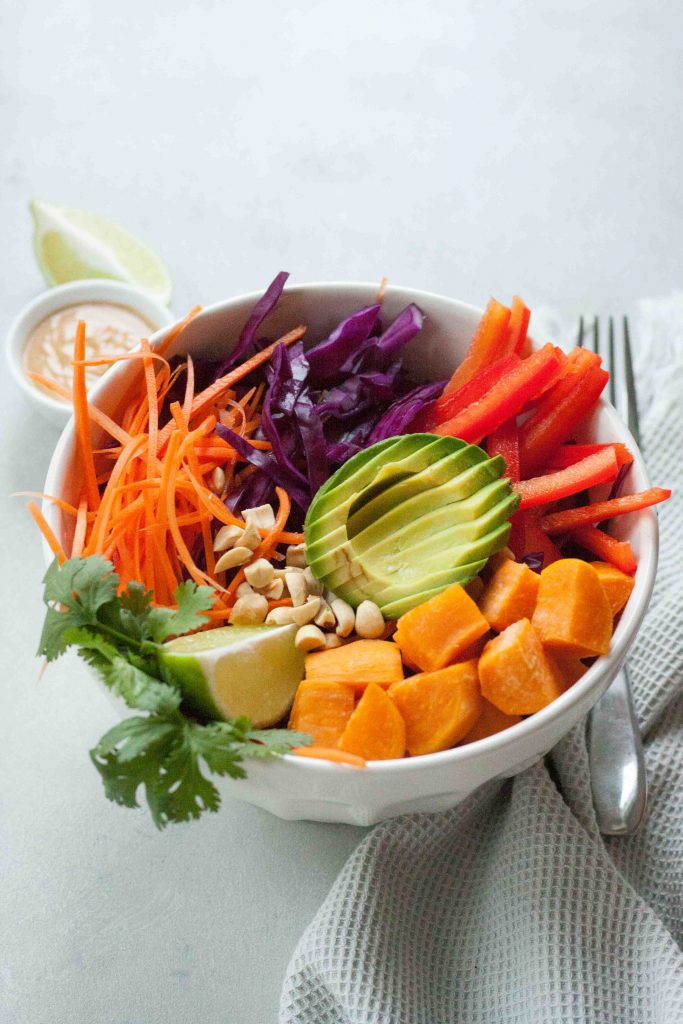 Sweet Potato Pad Thai Bowl