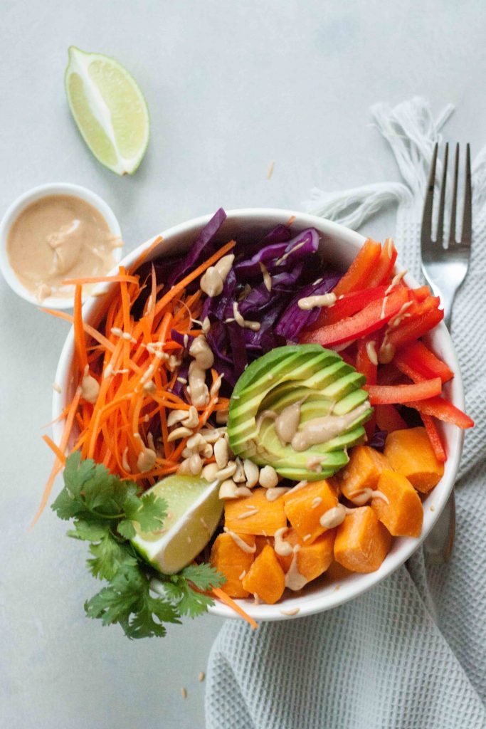 Sweet Potato Pad Thai Bowl