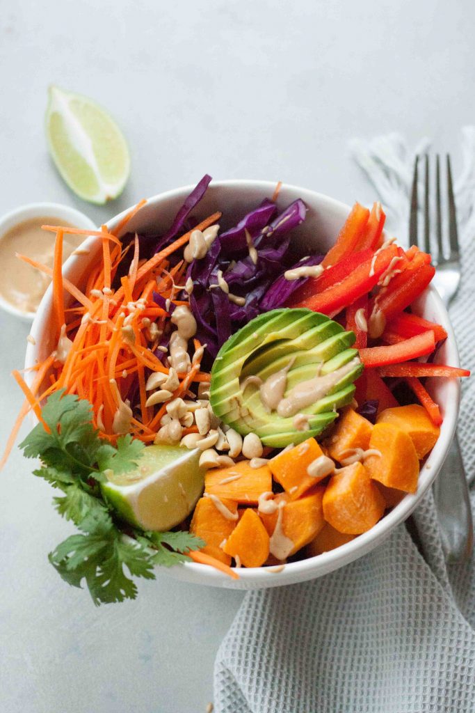 Sweet Potato Pad Thai Bowl