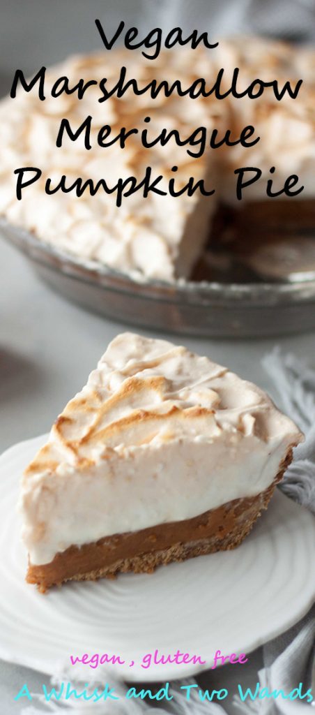 Vegan Marshmallow Meringue Pumpkin Pie