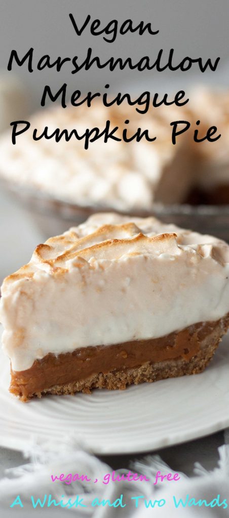 Vegan Marshmallow Meringue Pumpkin Pie