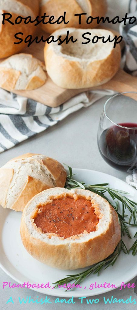 Roasted Tomato Squash Soup, A Whisk and Two Wands