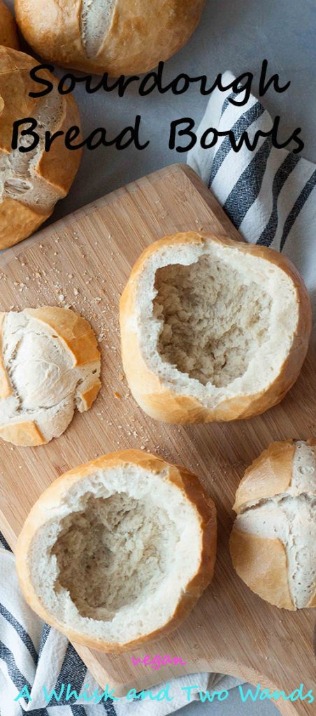 Sourdough Bread Bowls - A Whisk and Two Wands