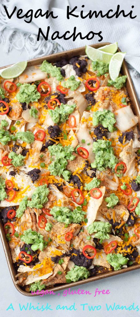 Vegan Kimchi Nachos, A Whisk and Two Wands