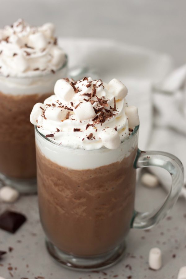 Have a little fun with Frozen Hot Cocoa, even if it's freezing outside! A simple healthy treat this is sure to be year round favorite. Gluten free, dairy free, vegan friendly with optional health boost add-ins.