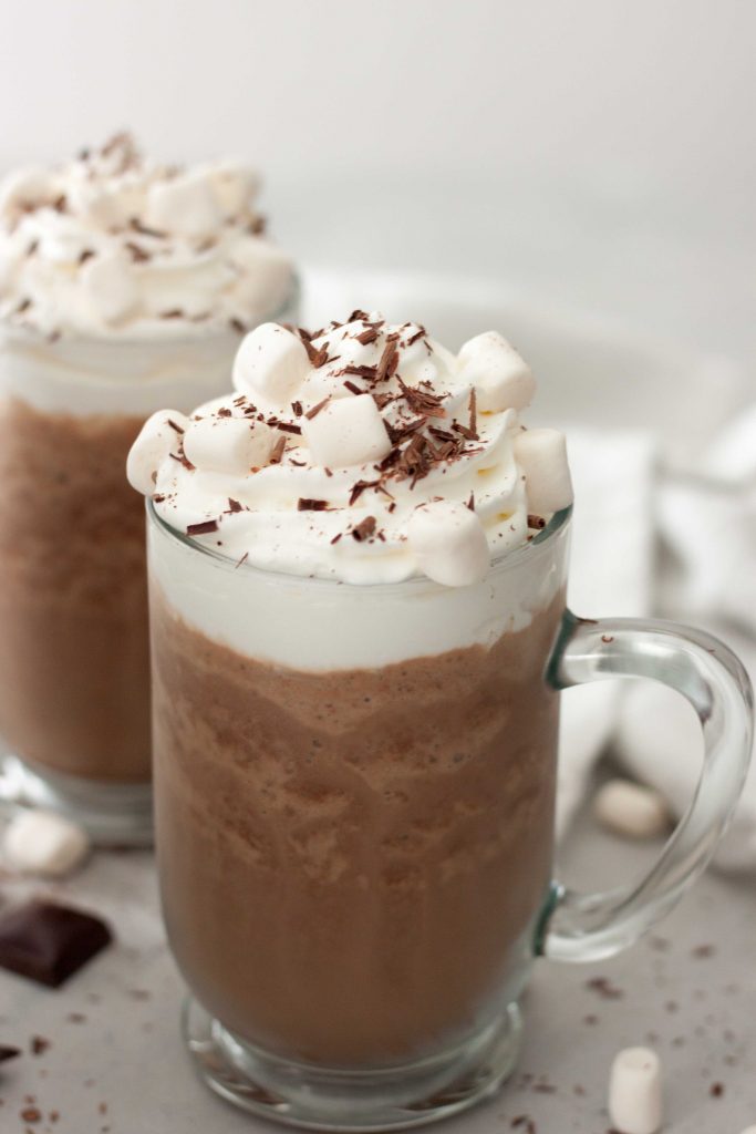 Have a little fun with Frozen Hot Cocoa, even if it's freezing outside! A simple healthy treat this is sure to be year round favorite. Gluten free, dairy free, vegan friendly with optional health boost add-ins.