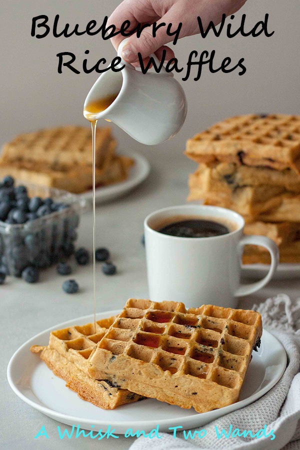 Blueberry Wild Rice Waffles