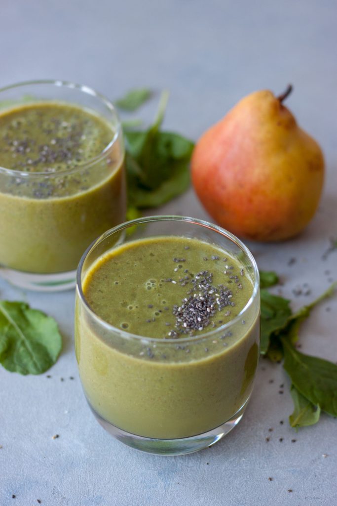 Gingerly Pear Smoothie, green smoothie