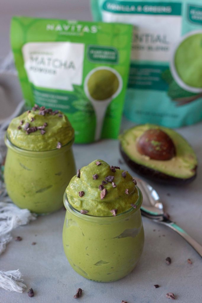 green smoothie, ice cream, avocado