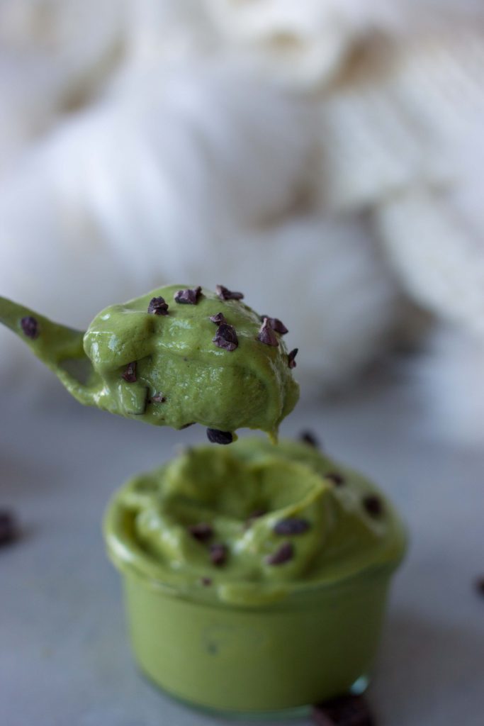 green smoothie, ice cream