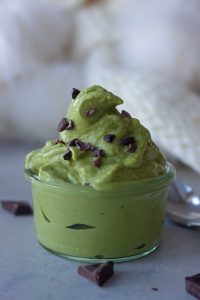 green smoothie, ice cream