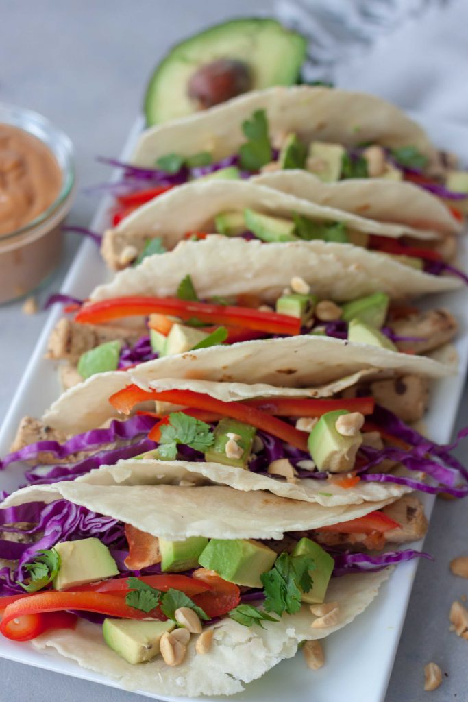 Vegan Thai Tacos, gluten free