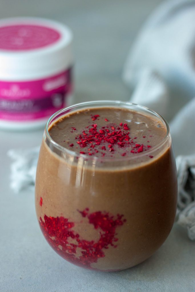 Chocolate Berry Boosted Smoothie