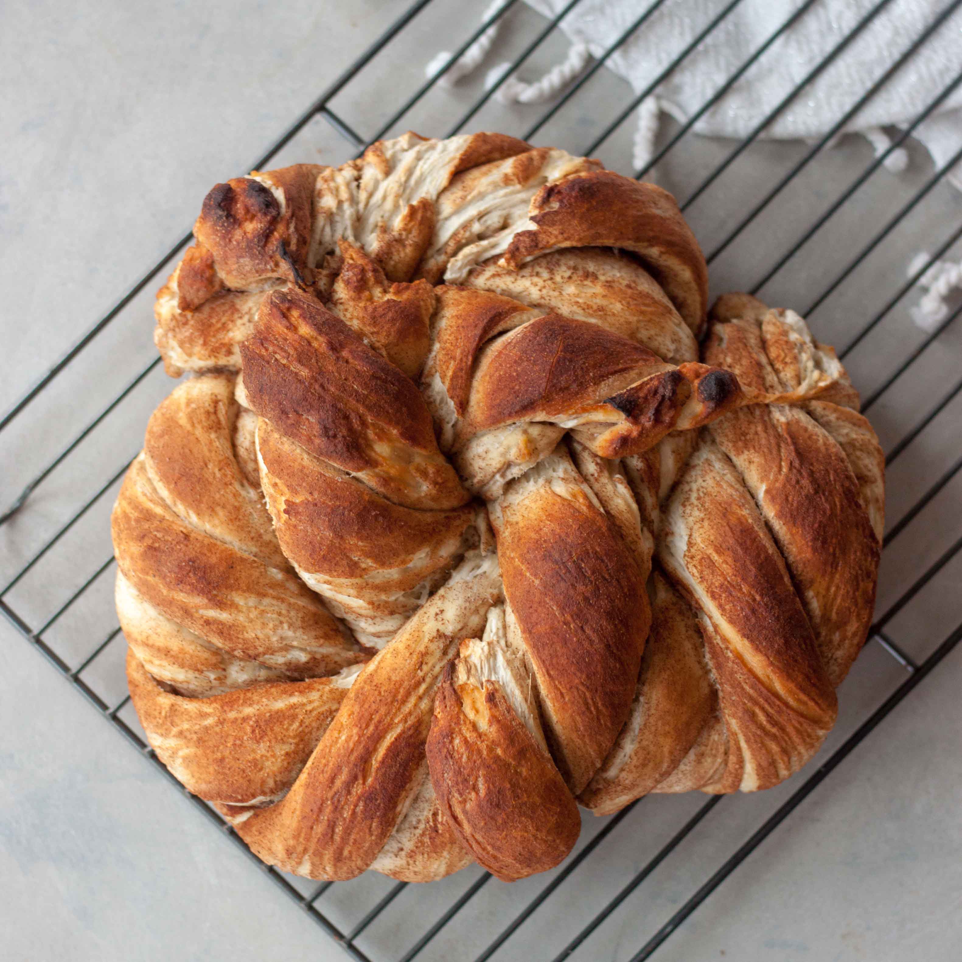 A Whisk and Two Wands Cinnamon Swirl Sourdough Twist