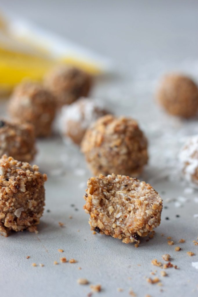 Lemon Berry Coconut Chia Balls