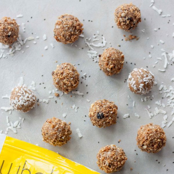 Lemon Berry Coconut Chia Balls