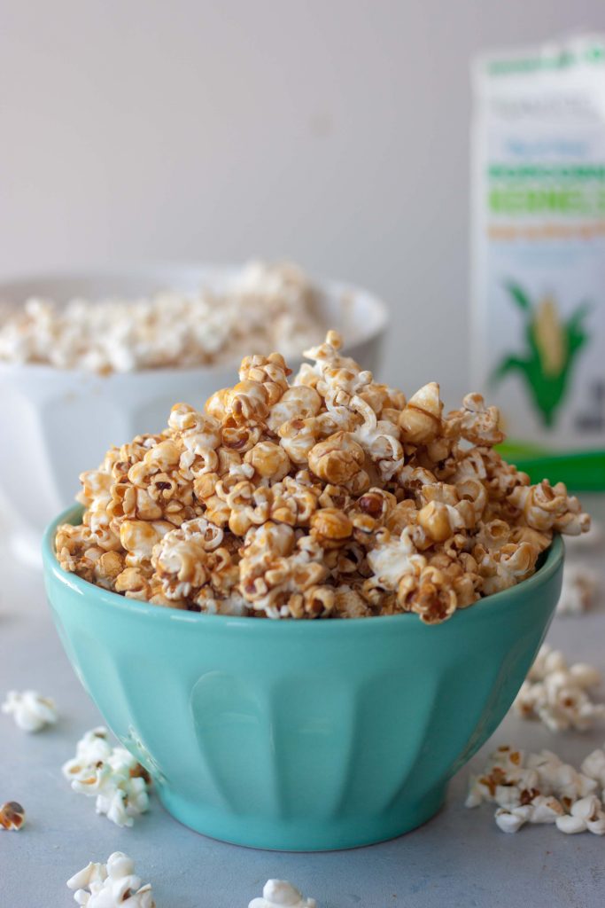 Healthier Caramel Popcorn