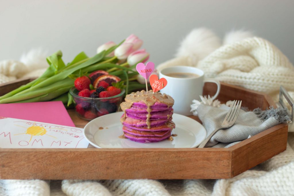 Pretty In Pink Pitaya Pancakes for Mother's Day