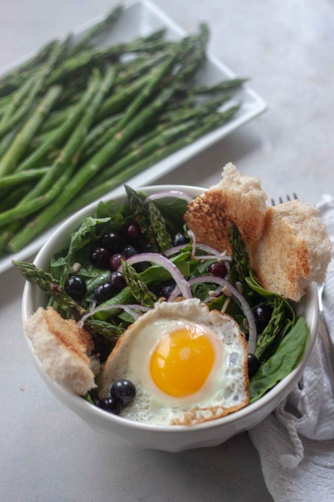 Pickled Blueberry Breakfast Salad