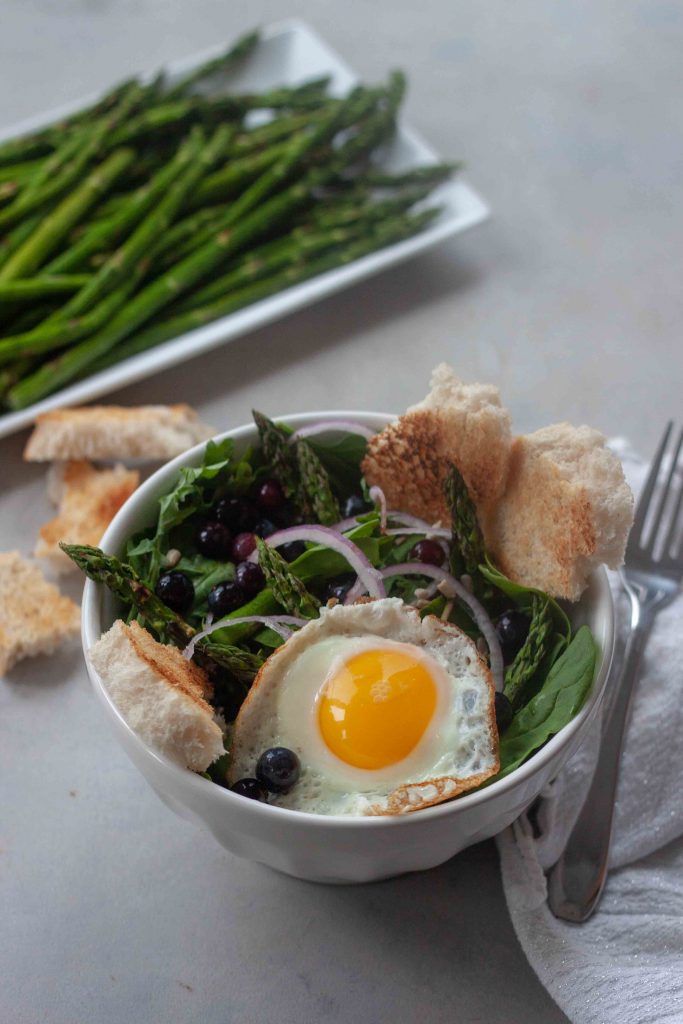 Pickled Blueberry Breakfast Salad