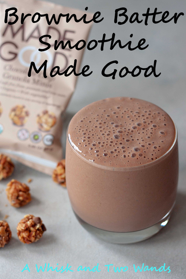 Brownie Batter Smoothie Bowl Made Good is a mom approved healthy breakfast made with chocolate that will make kids happy and is a great way to start any day! Back to school or even as an after school snack before sports this one has it all, protein, carbs, even a serving of veggies! Bonus it's allergen friendly!