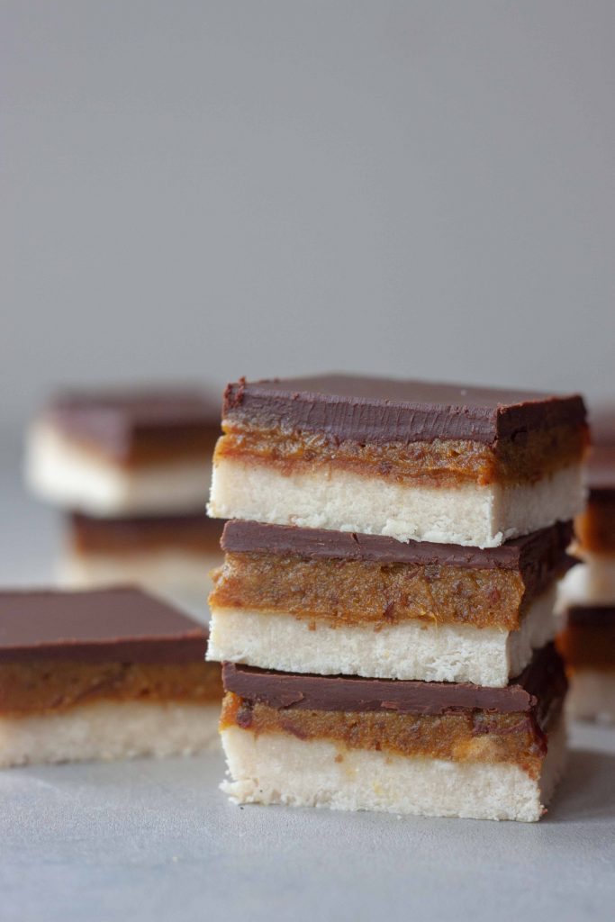 Stack of Golden Turmeric Millionaire Bars