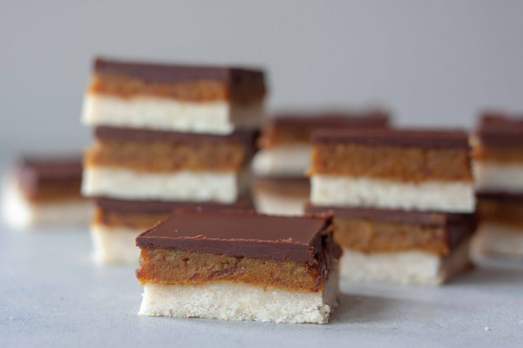 Stack of Golden Turmeric Millionaire Bars