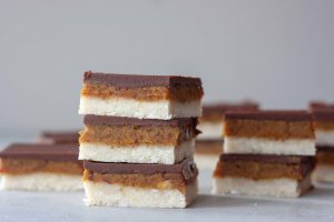 Stack of Golden Turmeric Millionaire Bars