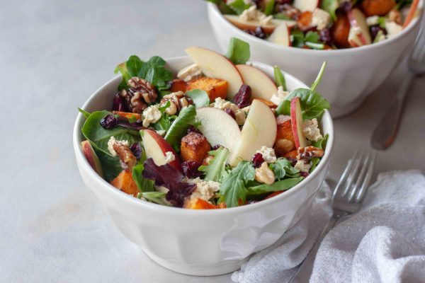 Harvest Apple Salad in bowls