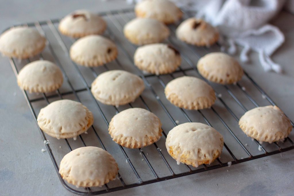 Rack of Mini Pumpkin Pie Pop Tarts