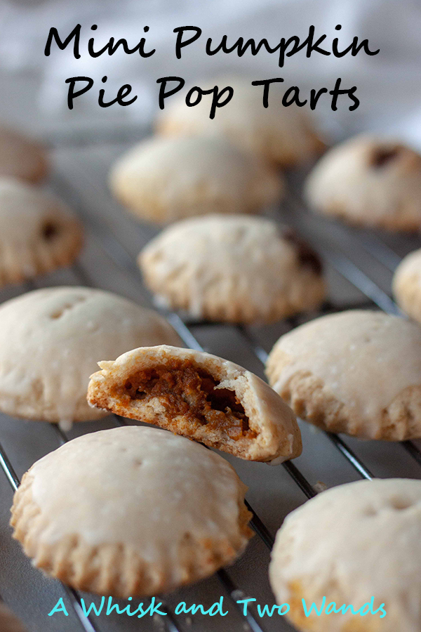 Mini Pumpkin Pie Pop Tarts are delicious bite size pop tarts filled with pumpkin that make a quick and delicious breakfast. Recipe is vegan using pancake mix and there is also a homemade gluten free, paleo, and vegan option.